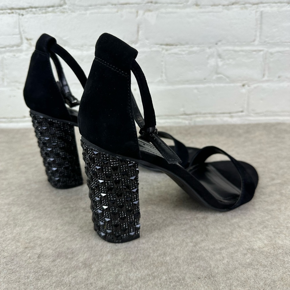 Kenneth Cole Reaction Black Cherry Tart Suede Sandals Women’s Size 9